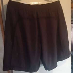 Lululemon Mens XL Athletic Shorts Pace Breaker Lined Black 9" Inseam